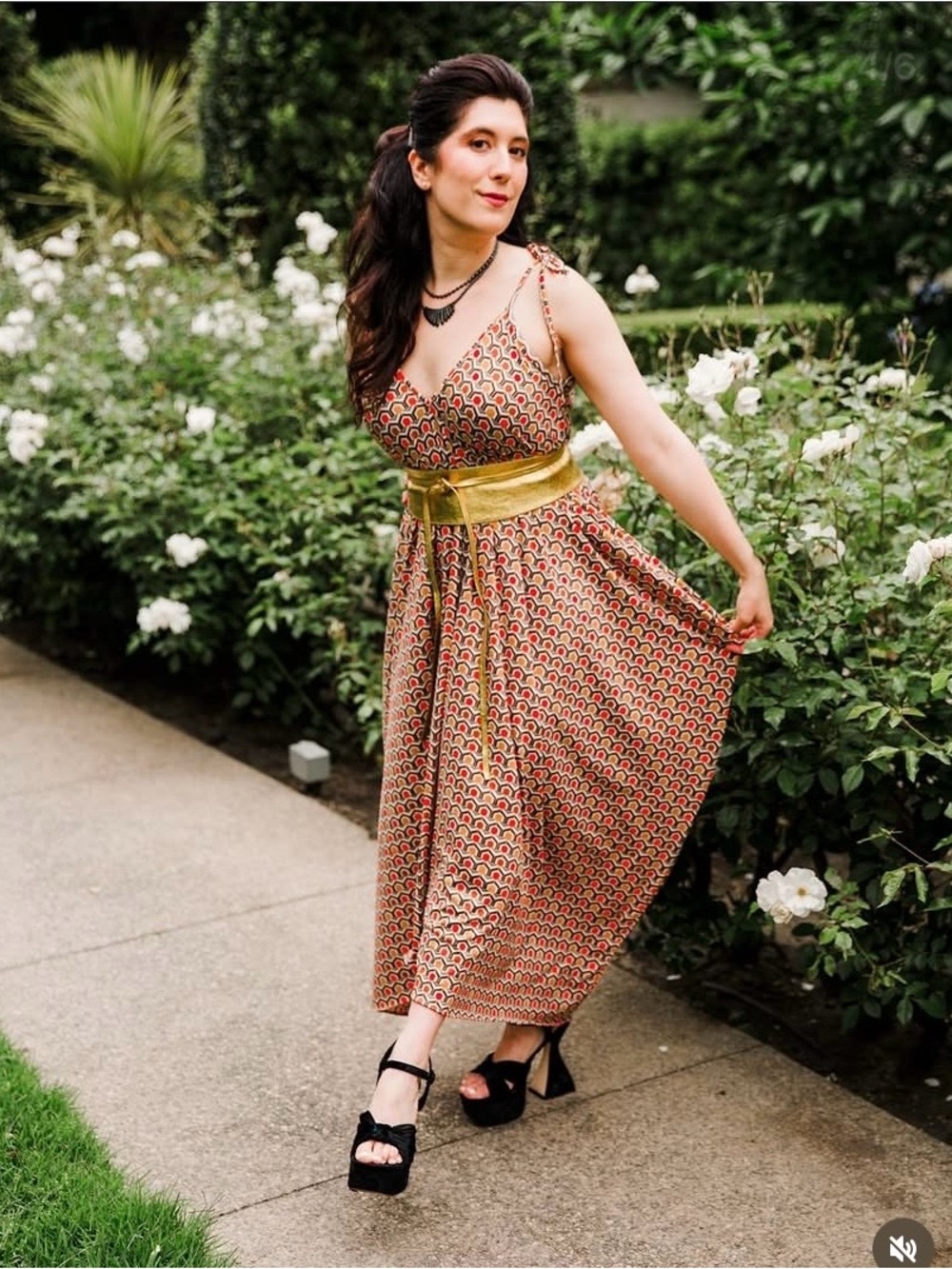 “V is for Vinnik” dress in “Zest”